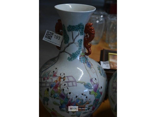 2 chinese vazen - afbeelding 4 van  4