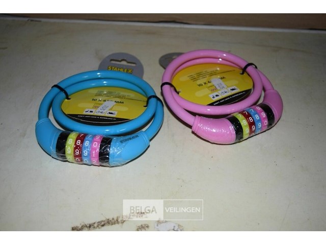 2 cijferslot ketting 10x650mm - afbeelding 1 van  1