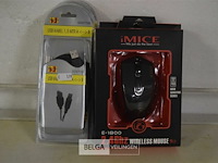 2 computermuizen,3 usb kabels