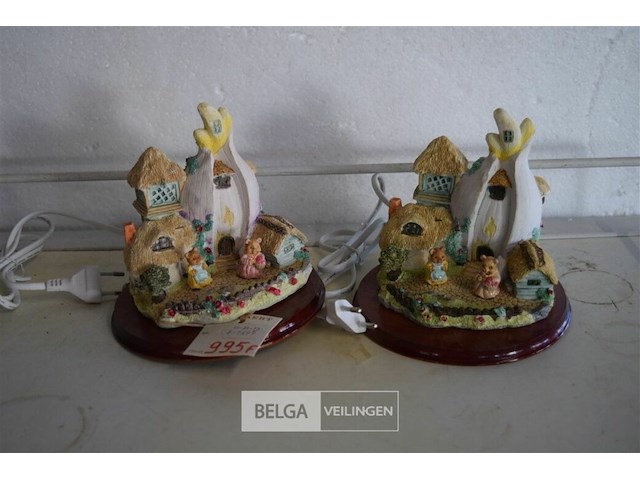 2 deco retro lampje - afbeelding 1 van  4