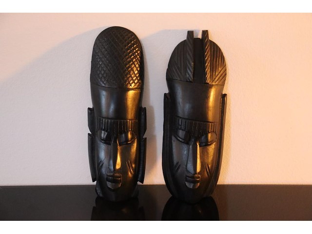 2 decoratieve tribal maskers - afbeelding 1 van  8
