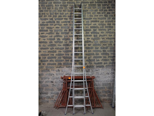 2-delig aluminium ladder - afbeelding 1 van  3
