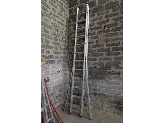 2-delig aluminium ladder - afbeelding 1 van  2