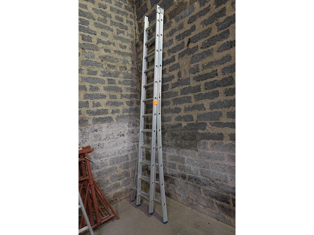 2-delig aluminium ladder - afbeelding 2 van  2