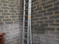 2-delig aluminium ladder - afbeelding 2 van  2