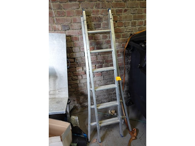 2-delig aluminium ladder - afbeelding 2 van  2