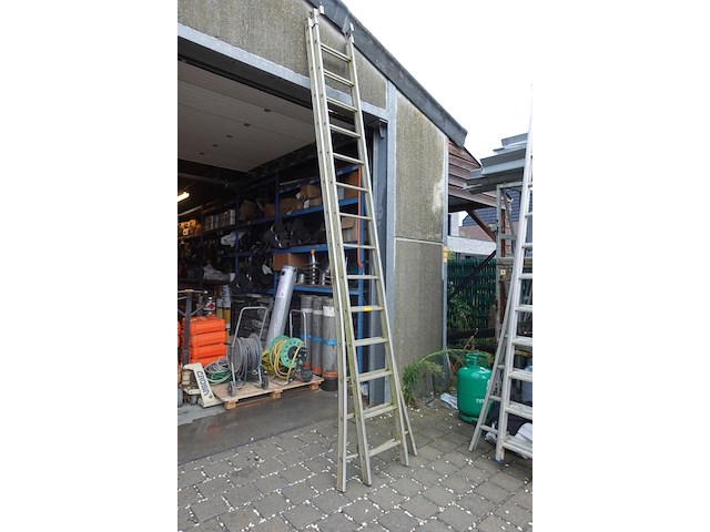 2-delig aluminium ladder - afbeelding 1 van  4