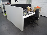 2-delig bureaueiland + 2x bureaustoel - afbeelding 4 van  5