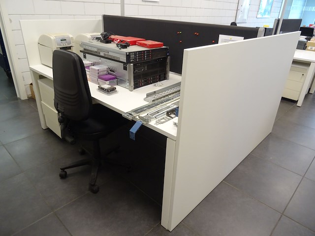2-delig bureaueiland + 2x bureaustoel - afbeelding 5 van  5
