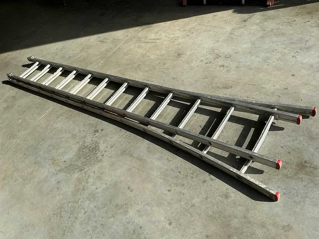 2-delige 2x12 alu ladder - afbeelding 2 van  2