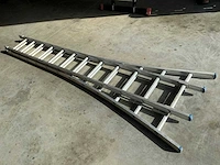2-delige 2x12 alu ladder - afbeelding 2 van  2