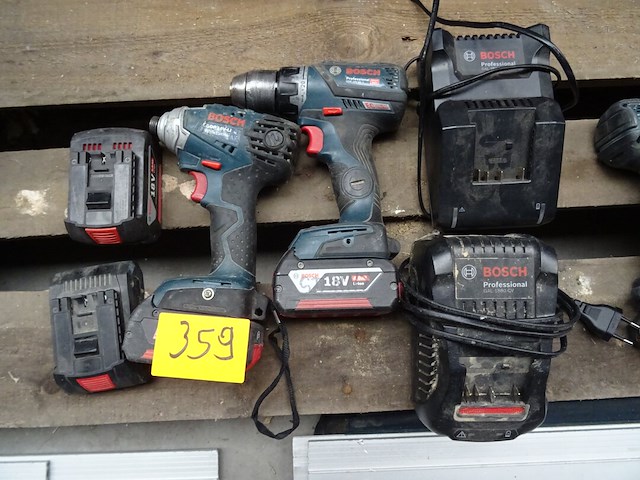 2-delige accu set bosh - afbeelding 1 van  6