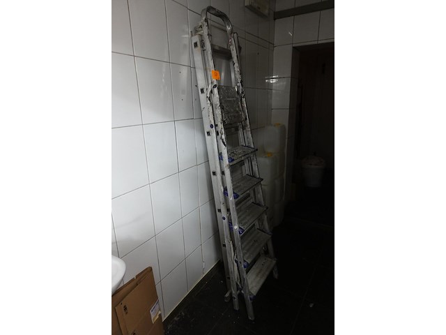 2-delige alu ladder + alu trapladder - afbeelding 2 van  4