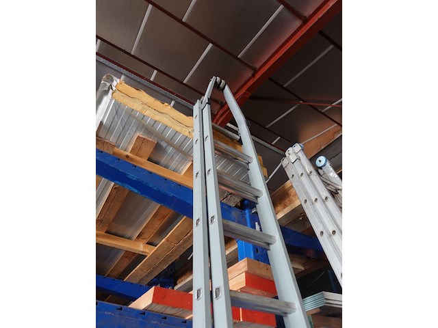 2-delige alu ladder dirks - afbeelding 3 van  3