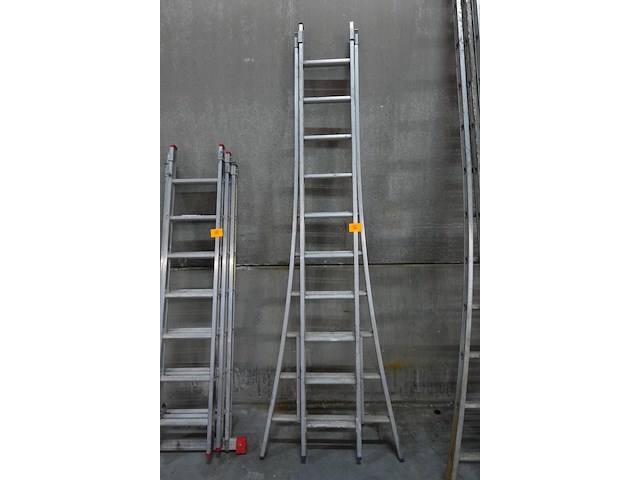 2-delige alu ladder solide - afbeelding 1 van  3