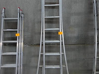 2-delige alu ladder solide - afbeelding 1 van  3