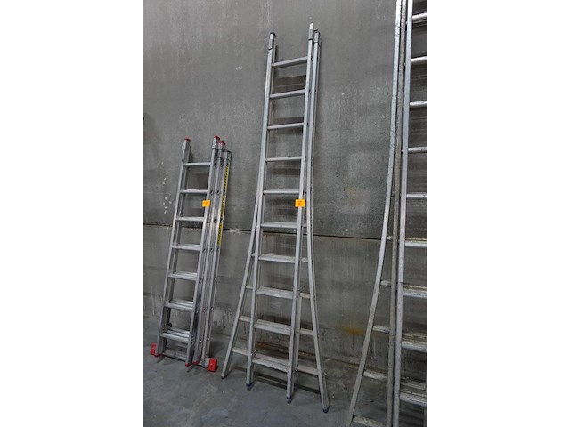 2-delige alu ladder solide - afbeelding 2 van  3