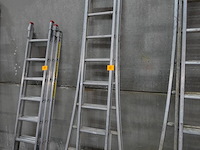 2-delige alu ladder solide - afbeelding 2 van  3