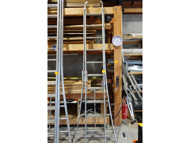 2-delige alu ladder - afbeelding 1 van  1