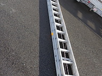 2-delige alu ladder - afbeelding 2 van  2