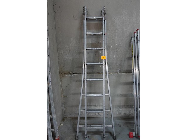 2-delige alu ladder - afbeelding 1 van  3