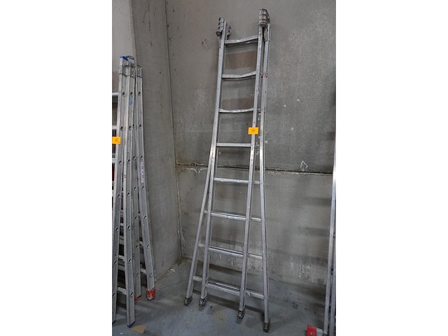 2-delige alu ladder - afbeelding 2 van  3