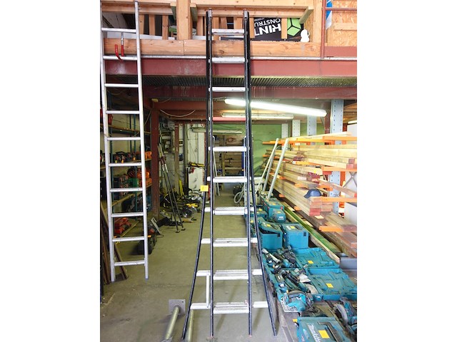2-delige alu ladder - afbeelding 1 van  2