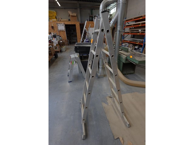 2-delige alu ladder - afbeelding 2 van  2