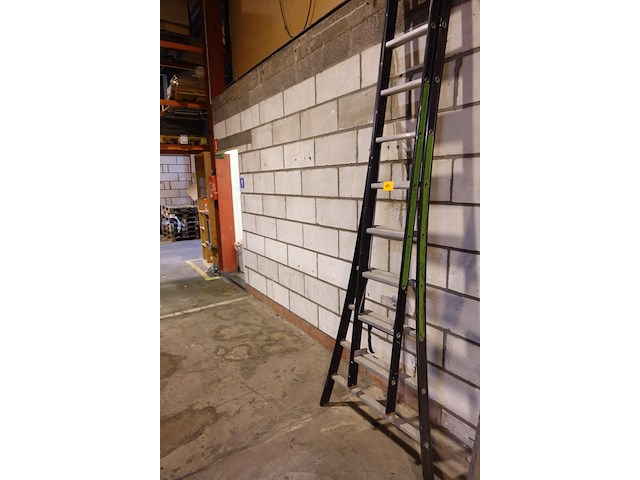 2-delige alu ladder - afbeelding 1 van  4