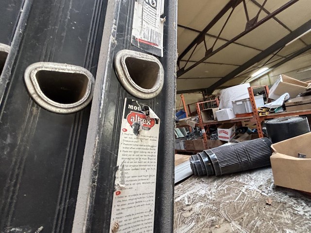 2 delige alu ladder - afbeelding 2 van  2