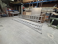 2 delige alu ladder - afbeelding 2 van  2