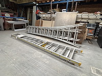 2 delige alu ladder - afbeelding 2 van  2