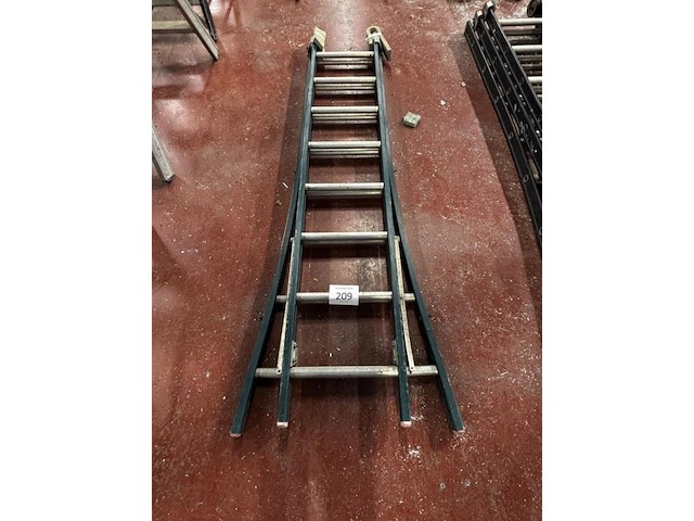 2-delige alu schuifladder - afbeelding 1 van  2