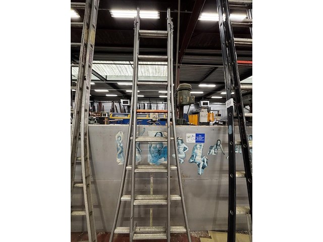 2-delige alu schuifladder - afbeelding 1 van  2