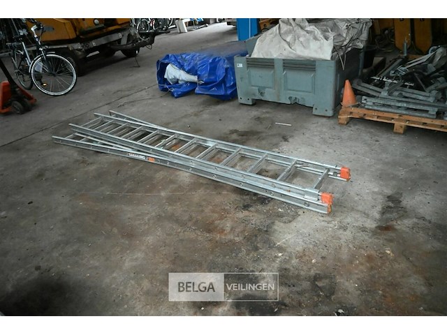 2-delige aluminium ladder - afbeelding 2 van  6