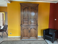 2-delige antieke houten kast
