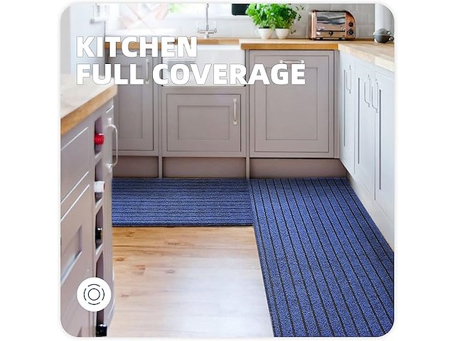 2-delige keukenloper blauw - afbeelding 3 van  3