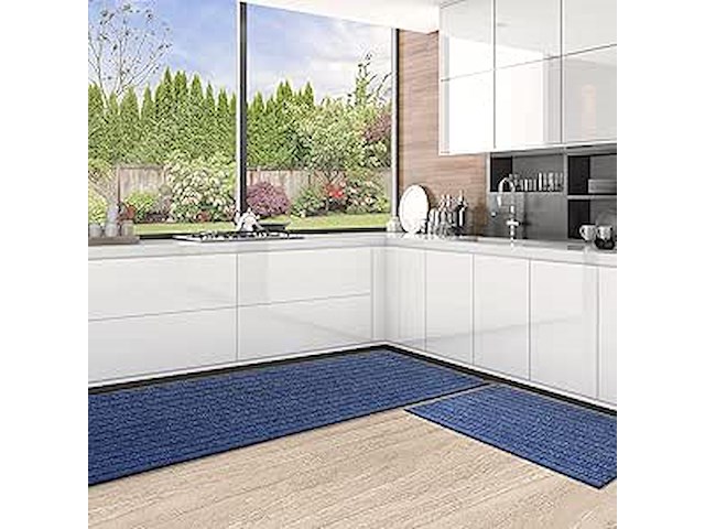 2-delige keukenloper blauw - afbeelding 1 van  3