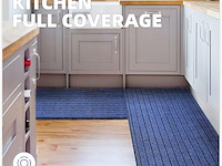 2-delige keukenloper blauw - afbeelding 3 van  3
