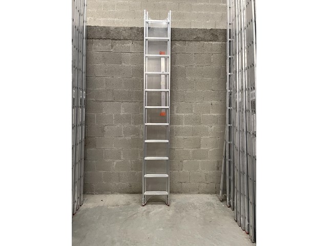 2-delige schuifladder 2x11 tüv-aluminium 2 stuks - afbeelding 2 van  2