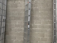 2-delige schuifladder 2x11 tüv-aluminium - afbeelding 1 van  2