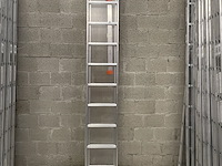 2-delige schuifladder 2x11 tüv-aluminium - afbeelding 2 van  2