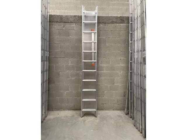 2-delige schuifladder 2x11 tüv-aluminium - afbeelding 2 van  2