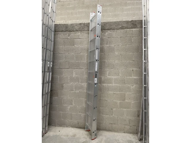 2-delige schuifladder 2x11 tüv-aluminium - afbeelding 1 van  2