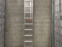 2-delige schuifladder 2x11 tüv-aluminium - afbeelding 2 van  2