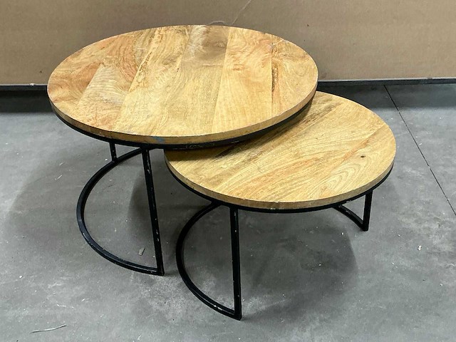 2-delige set salontafels (4x) - afbeelding 1 van  4