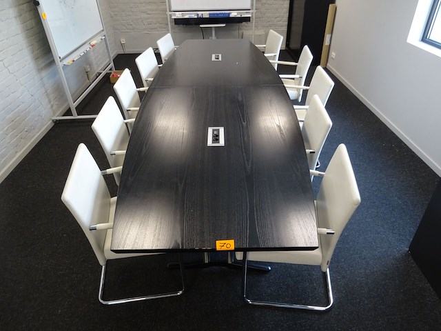 2-delige vergadertafel + 10x stoel walter knoll - afbeelding 1 van  7