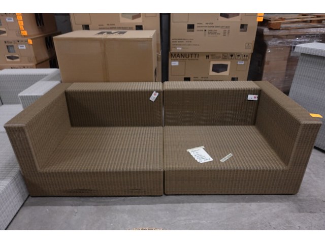 2-delige wicker 3-zit manutti - afbeelding 1 van  4