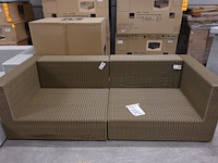 2-delige wicker 3-zit manutti - afbeelding 1 van  3