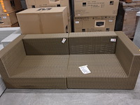 2-delige wicker 3-zit manutti - afbeelding 1 van  3